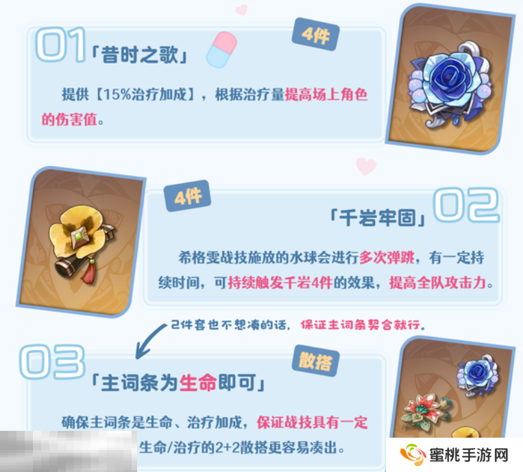 原神希格雯带什么圣遗物 希格雯圣遗物选择攻略