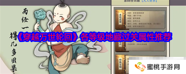《穿越万世轮回》各等级**过关属性推荐