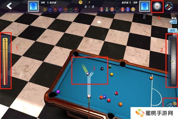 台球风云--游戏玩法--操作介绍