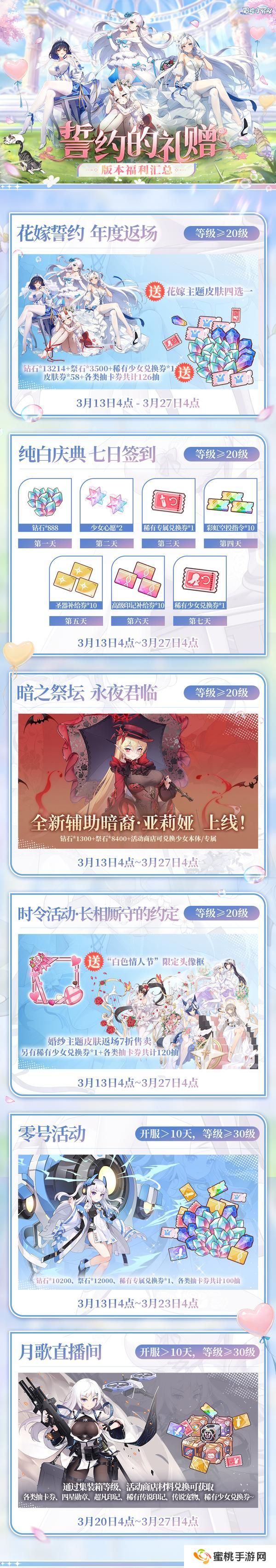 【白**人节】誓约的礼赠——版本福利汇总（内含礼包码）